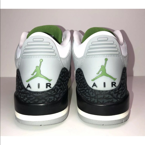 ❌SOLD❌Nike Air Jordan 3 Retro ChlorophyllMenSZ10.5 - Picture 6 of 8